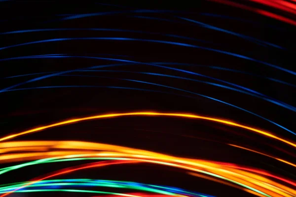 Абстрактный Динамический Фон Световых Линий Многоцветное Изображение Пространством Копирования — стоковое фото
