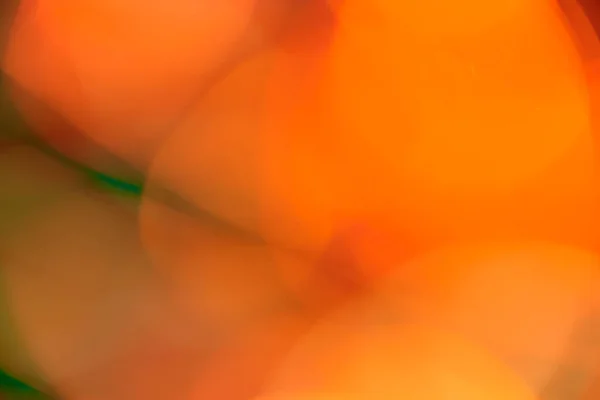 Абстрактный Оранжевый Зеленый Фон Боке Размытых Огней — стоковое фото