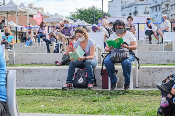 Buenos Aires Argentinien April 2021 Frauen Die Während Der Felba — Stockfoto