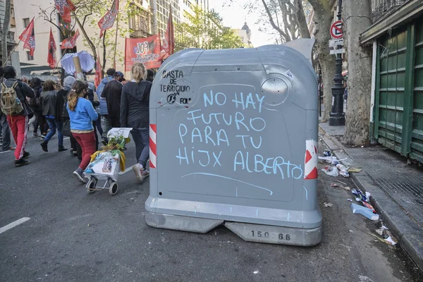 Caba Buenos Aires Argentina Sept 2021 Global Climate Strike Texts — Fotografia de Stock