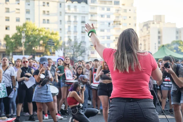 Buenos Aires Argentina Marzo 2022 Manuela Castaneira Leader Nazionale Nuevo — Foto Stock