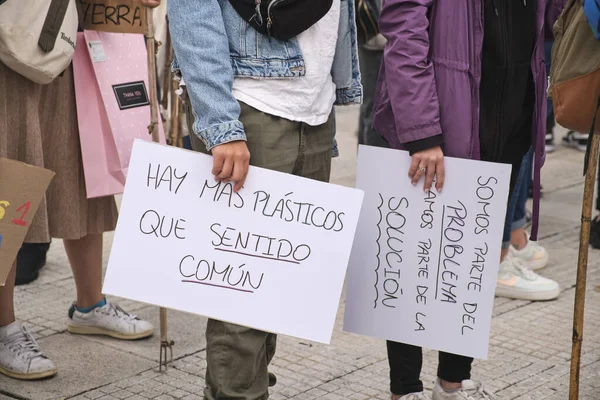 Buenos Aires Argentina April 2022 Earth Day Demonstration Environmental Activism — ストック写真