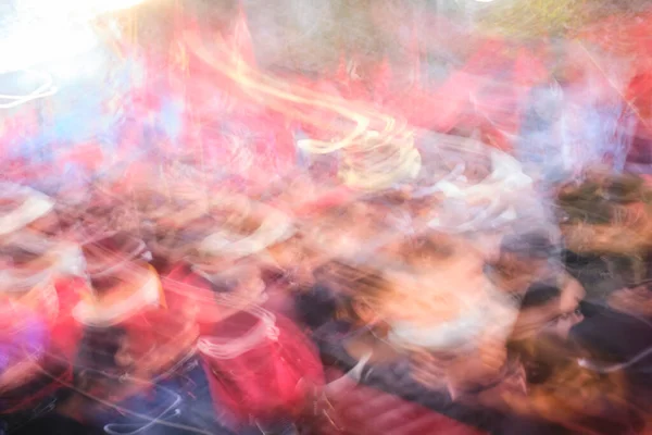 Long Exposure Photograph Crowd Intentional Motion Blur Concepts Social Protest — ストック写真