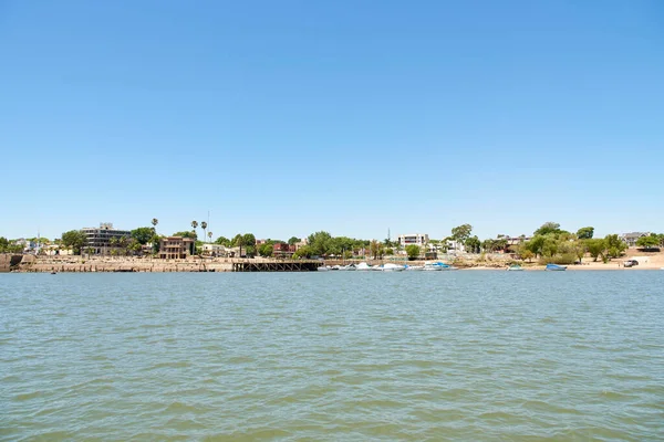 Dec 2021 Colon Entre Rios Argentina Riverbank Seen Boat Uruguay — Stock Photo, Image