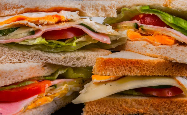 Sandwiches close up photo — Stock Photo, Image