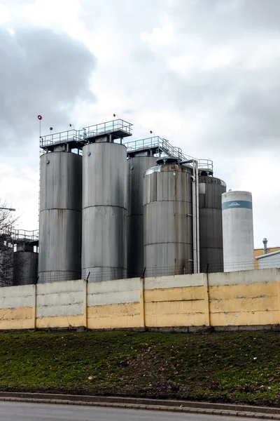 Landbouw silo buitenshuis — Stockfoto