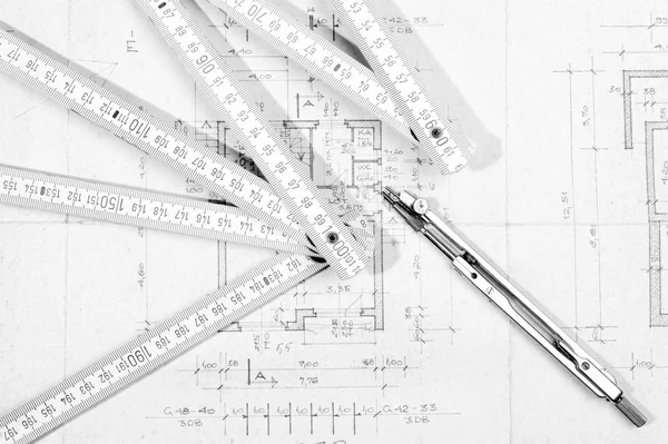 Součástí architektonického projektu — Stock fotografie