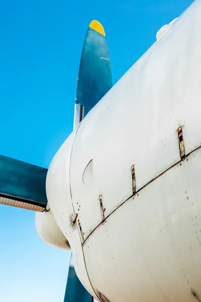 Vliegtuig lichaam close-up — Stockfoto