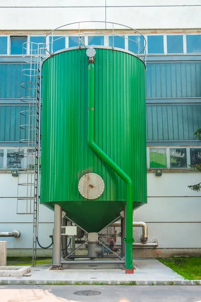 Modern fluid tank outdoors — Stock Photo, Image