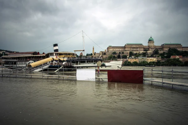 Ville inondée de Hongrie — Photo