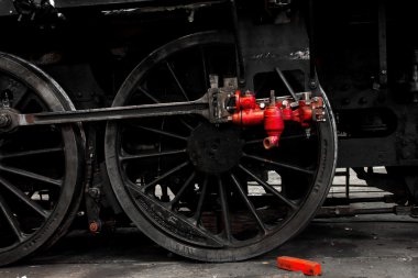 eski bir endüstriyel tren bir parçası