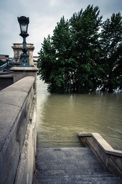 Ville inondée de Hongrie — Photo