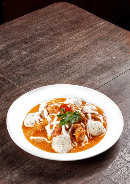 Delicious stew on the table — Stock Photo, Image