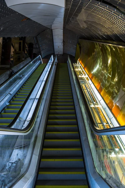 Intérieur moderne du métro — Photo
