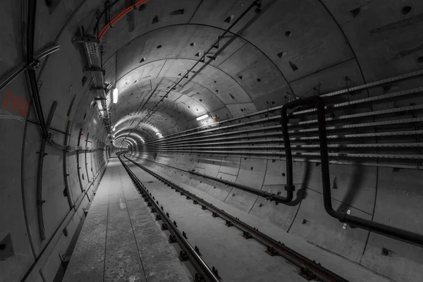 Derin metro tüneli — Stok fotoğraf
