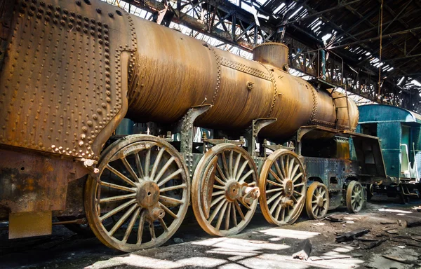 Parte de um antigo comboio industrial — Fotografia de Stock