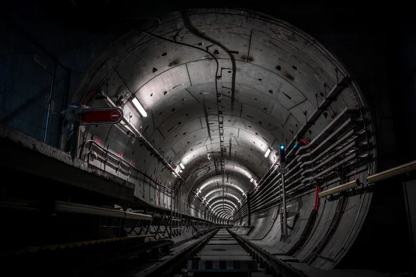 Deep metro tunnel — 스톡 사진