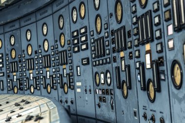 Işıklı kontrol odası bir santral
