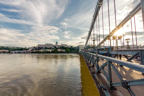 Überflutete Stadt Ungarns — Stockfoto