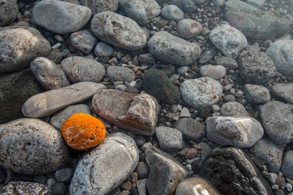 Mar pulido rocas primer plano — Foto de Stock