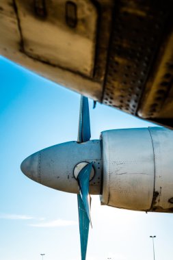 eski vintage jet motoru