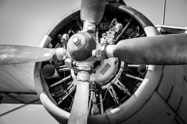 eski vintage jet motoru