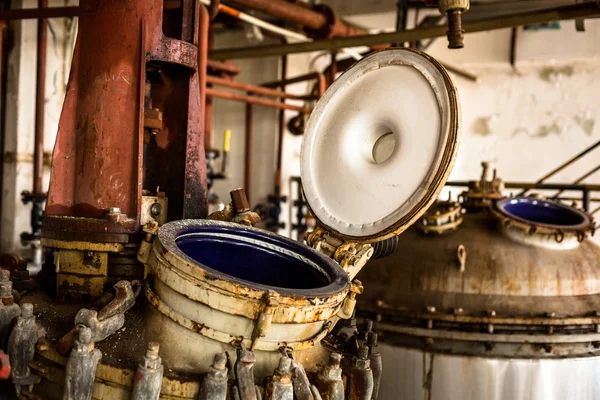 Industrial interior with storage tank — Stock Photo, Image