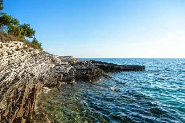 Αδριατική ακτογραμμή στην Κροατία — Φωτογραφία Αρχείου