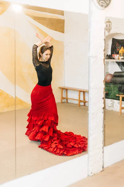 Ballerina di flamenco su una posa — Foto Stock