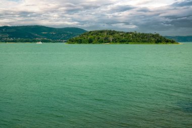Isola Minore, Trasimeno Gölü, Passignano Konsolosu Trasimeno, Umbria, İtalya