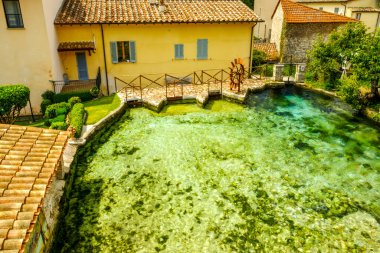 The village of Rasiglia, also called the Venice of Umbria, Foligno, Umbria, Italy clipart