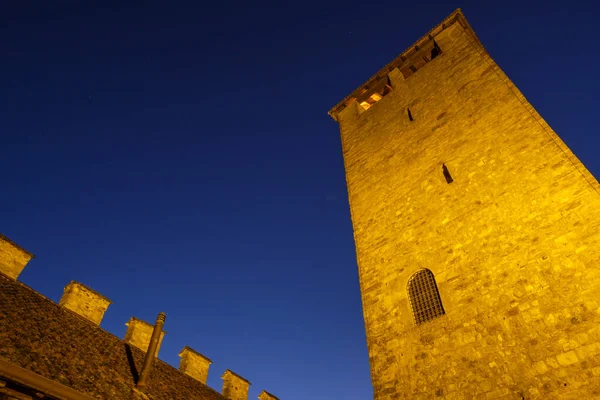 Torre do Castelo de Zumelle, Mel, província de Belluno, Itália — Fotografia de Stock