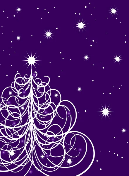 Christmas tree background, vector — Stock Vector