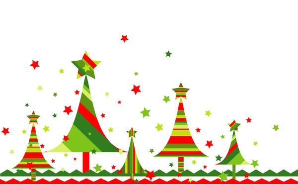 Kerstboom achtergrond, vector — Stockvector