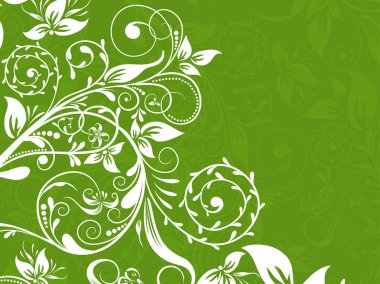 soyut çiçek desenli, vektör