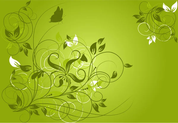 Floral abstracte achtergrond, vector — Stockvector