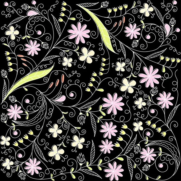 Modèle abstrait floral, vecteur — Image vectorielle