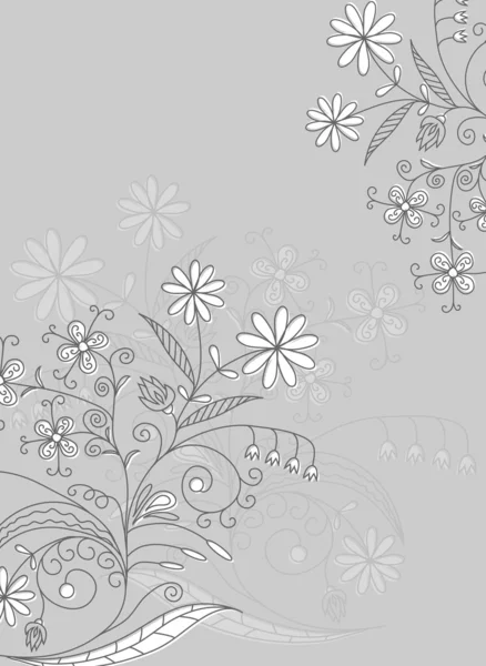 Fondo abstracto floral, vector — Archivo Imágenes Vectoriales