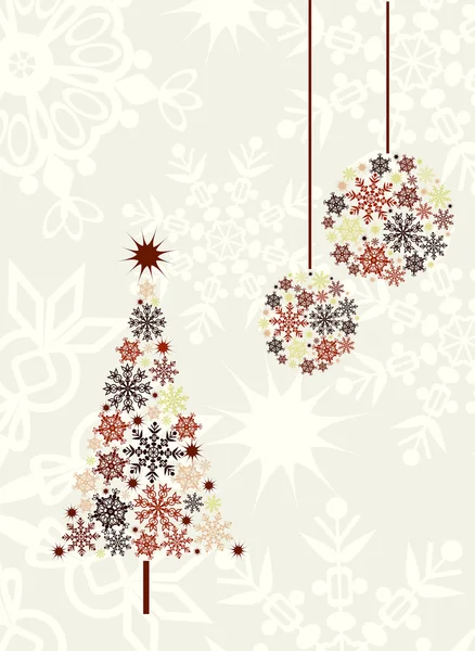 Christmas tree background, vector — Stock Vector