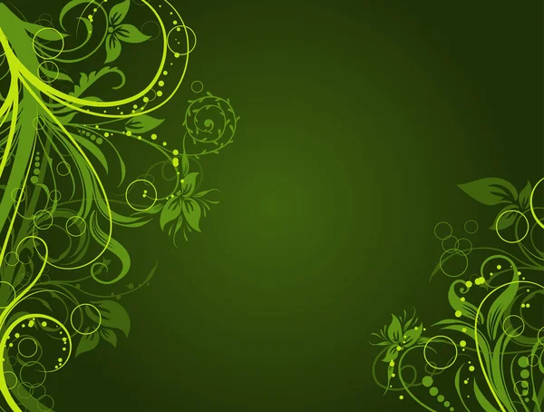 Fondo abstracto floral, vector — Vector de stock