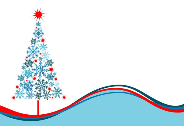 Árbol de Navidad fondo, vector — Vector de stock