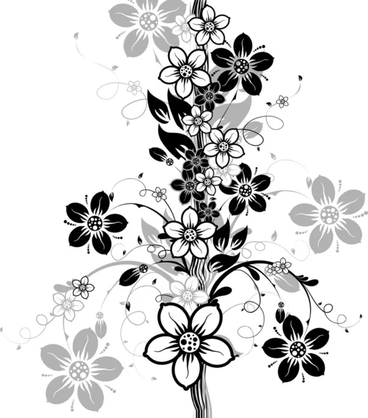 Fond abstrait floral, vecteur — Image vectorielle