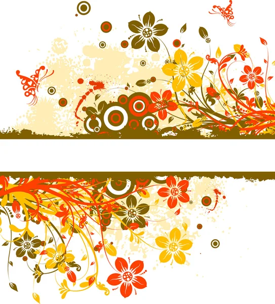 Fond abstrait floral, vecteur — Image vectorielle