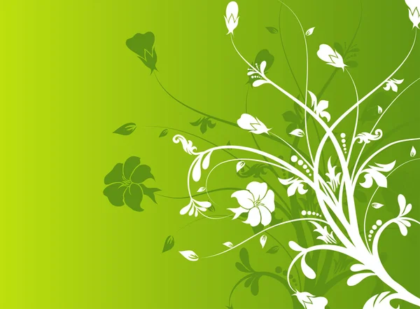 Fondo abstracto floral, vector — Vector de stock