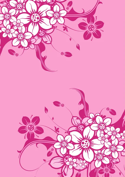 Fond abstrait floral, vecteur — Image vectorielle