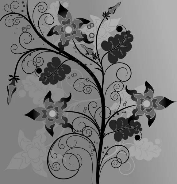 Fondo abstracto floral, vector — Vector de stock