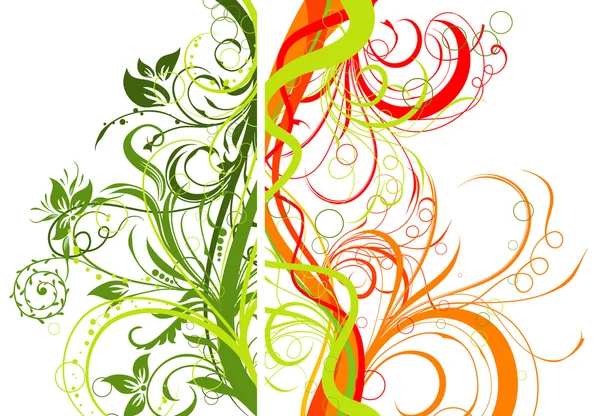 Floral abstracte achtergrond, vector — Stockvector