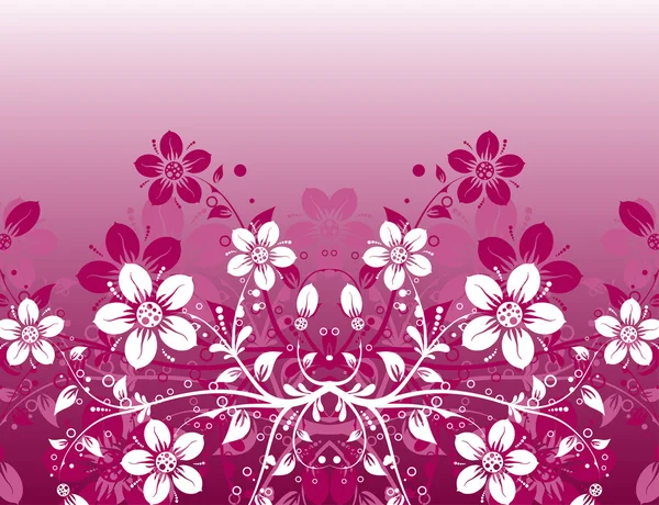 Fond abstrait floral, vecteur — Image vectorielle