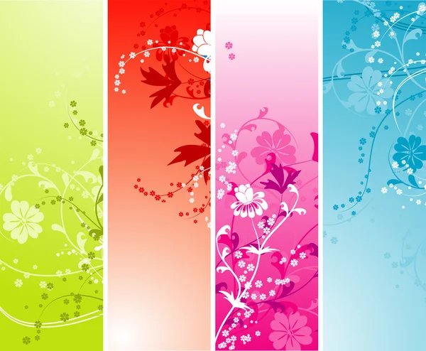 Floral abstracte achtergrond, vector — Stockvector