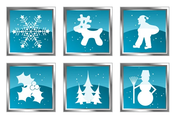 Kerstmis element voor ontwerp, set, vector — Stockvector